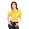 Aura Crop T Shirt- Yellow