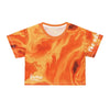 Aura Crop T Shirt- Orange