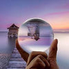 Lensball Pro 80mm:Clear Crystal Ball Photography Sphere with Stand
